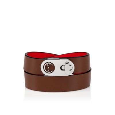 Pulsera Elisa Bracelet Double Christian Louboutin Mujer - Marrom/Plateados - 3200548BK01